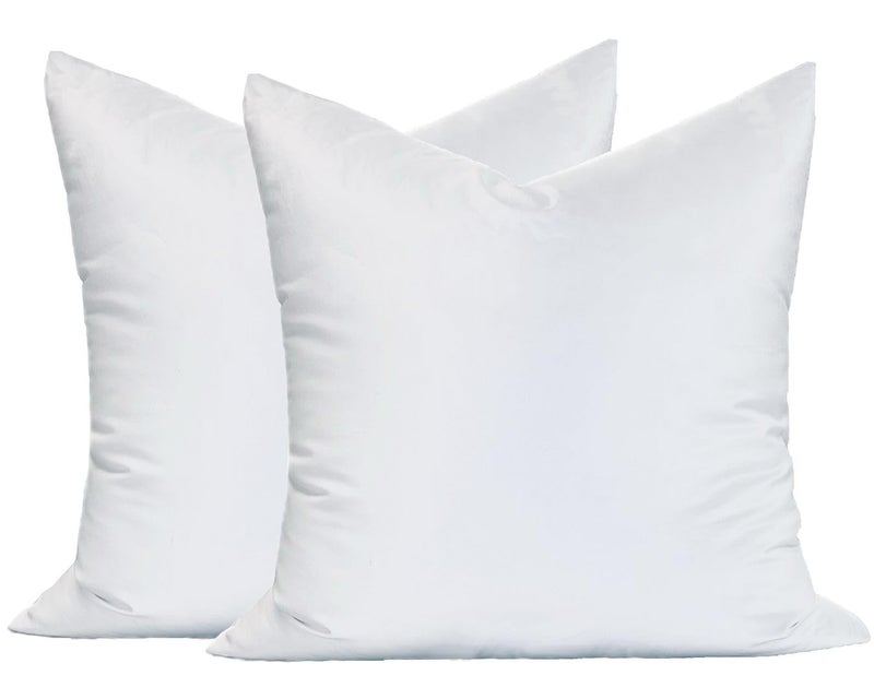 MoonRestÂ® Synthetic Down Alternative 24x24 Square Pillow Insert Form, for Decorative Throw Pillow, Sofa, Cushions, Body and Bed - Pack of 2- Size 24â€œX 24â€ - Image 1